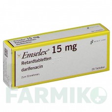 ЭМСЕЛЕКС (EMSELEX) 15 мг таблетки 28 шт - Дарифенацин ZR PHARMA