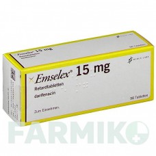 ЭМСЕЛЕКС (EMSELEX) 15 мг таблетки 98 шт - Дарифенацин ZR PHARMA