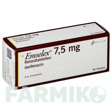 ЭМСЕЛЕКС (EMSELEX) 7,5 мг таблетки 98 шт - Дарифенацин ZR PHARMA