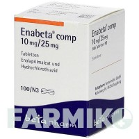 ЕНАБЕТА (ENABETA) 10 мг/25 мг таблетки 100 шт - Еналаприл, Гідрохлоротіазид BETAPHARM