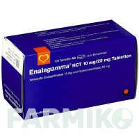 ЕНАЛАГАММА (ENALAGAMMA) 10/25 мг таблетки 100 шт - Еналаприл, Гідрохлоротіазид AAA - PHARMA