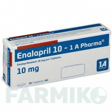 ЕНАЛАПРИЛ (ENALAPRIL) 10 таблетки 50 шт - Еналаприл, Лерканідипін 1 A PHARMA