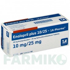 ЕНАЛАПРИЛ (ENALAPRIL) 45931 таблетки 100 шт - Еналаприл, Гідрохлоротіазид 1 A PHARMA