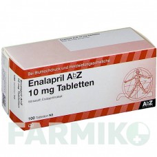 ЭНАЛАПРИЛ (ENALAPRIL) 10 мг таблетки 100 шт - Эналаприл ABZ PHARMA