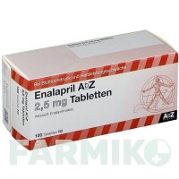 ЕНАЛАПРИЛ (ENALAPRIL) 2,5 мг таблетки 100 шт - Еналаприл ABZ PHARMA