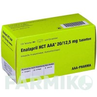 ЭНАЛАПРИЛ (ENALAPRIL) 20/12,5 мг таблетки 100 шт - Эналаприл, Гидрохлоротиазид AAA - PHARMA