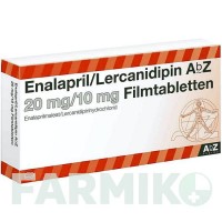 ЕНАЛАПРИЛ (ENALAPRIL) 20 мг/10 мг таблетки 100 шт - Еналаприл, Лерканідипін ABZ PHARMA