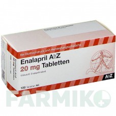 ЭНАЛАПРИЛ (ENALAPRIL) 20 мг таблетки 100 шт - Эналаприл ABZ PHARMA
