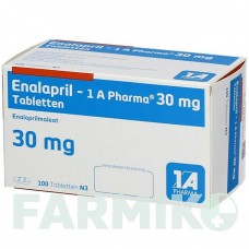 ЕНАЛАПРИЛ (ENALAPRIL) 30 мг таблетки 50 шт - Еналаприл 1 A PHARMA
