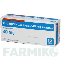 ЭНАЛАПРИЛ (ENALAPRIL) 40 мг таблетки 50 шт - Эналаприл 1 A PHARMA