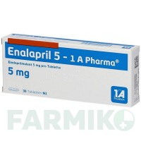 ЕНАЛАПРИЛ (ENALAPRIL) 5 таблетки 30 шт - Еналаприл, Лерканідипін 1 A PHARMA