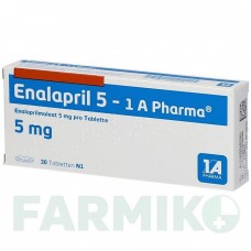 ЕНАЛАПРИЛ (ENALAPRIL) 5 таблетки 30 шт - Еналаприл, Лерканідипін 1 A PHARMA