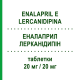ЭНАЛАПРИЛ ЛЕРКАНИДИПИН (ENALAPRIL E LERCANIDIPINA) 20 мг/20 мг таблетки 28 шт - Эналаприл, Лерканидипин TEVA