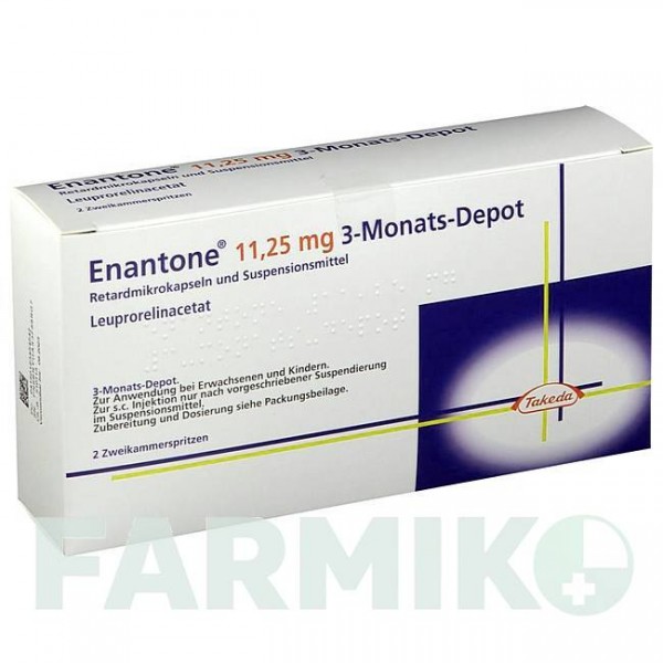 ЭНАНТОН (ENANTONE) 11,25 мг суспензия 2 шт - Лейпрорелин ORIFARM
