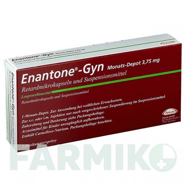 ЭНАНТОН (ENANTONE) 3,75 мг микрокапсулы 1 шт - Лейпрорелин TAKEDA