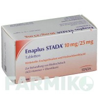 ЭНАПЛЮС (ENAPLUS) 10 мг/25 мг таблетки 100 шт - Эналаприл, Гидрохлоротиазид STADAPHARM