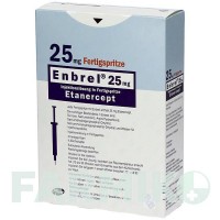ЕНБРЕЛ (ENBREL) 25 мг розчин 4 шт - Етанерцепт PFIZER