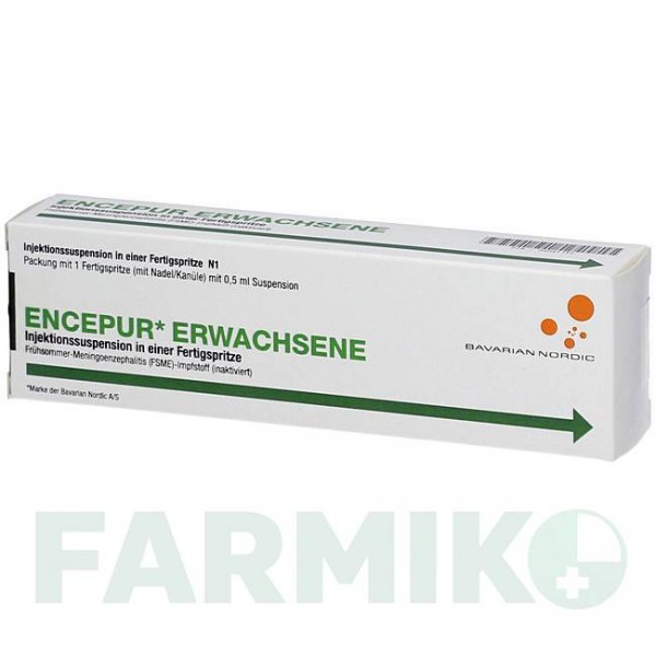 ЕНЦЕПУР (ENCEPUR) шприци 10x0,5 мл - Кліщовий енцефаліт інактивований вірус EMRA-MED