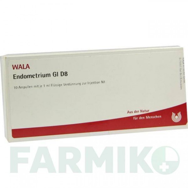 ЕНДОМЕТРІУМ (ENDOMETRIUM) D 8 ампули 10x1 мл - Гомеопатія WALA HEILMITTEL