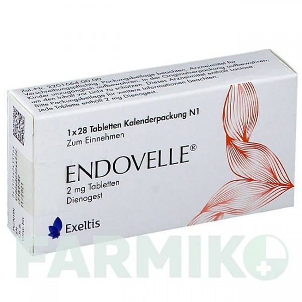 ЭНДОВЕЛЛЬ (ENDOVELLE) 2 мг таблетки 28 шт - Диеногест EXELTIS