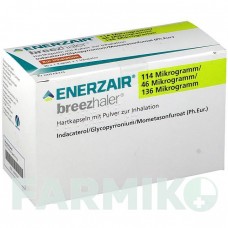 ЕНЕРЗАЙР (ENERZAIR) 114 мкг/46 мкг/136 мкг капсули 30 шт - Індакатерол, Глікопіронію бромід, Мометазон ORIFARM