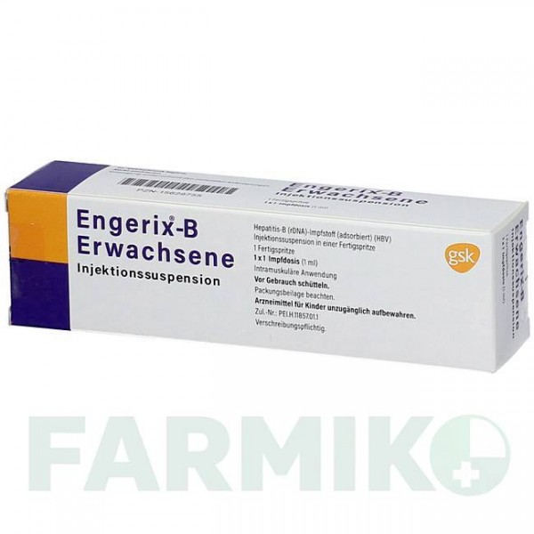 ЭНДЖЕРИКС (ENGERIX) суспензия 1 шт - Гепатит В очищенный антиген ABACUS MEDICINE