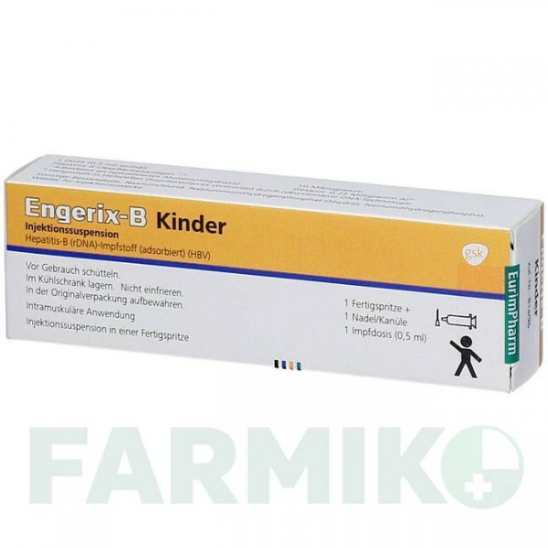 ЕНДЖЕРИКС (ENGERIX) суспензія 1x0,5 мл - Гепатит В очищений антиген EURIMPHARM