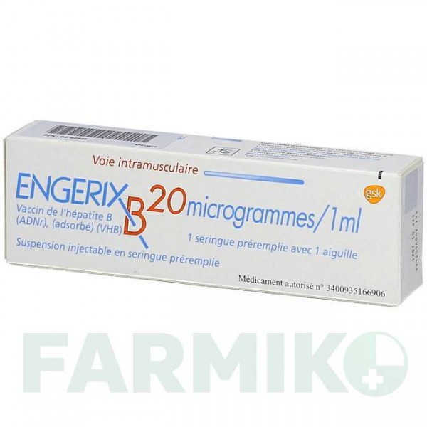 ЕНДЖЕРИКС (ENGERIX) суспензія 1 шт - Гепатит В очищений антиген EUROPEAN PHARMA