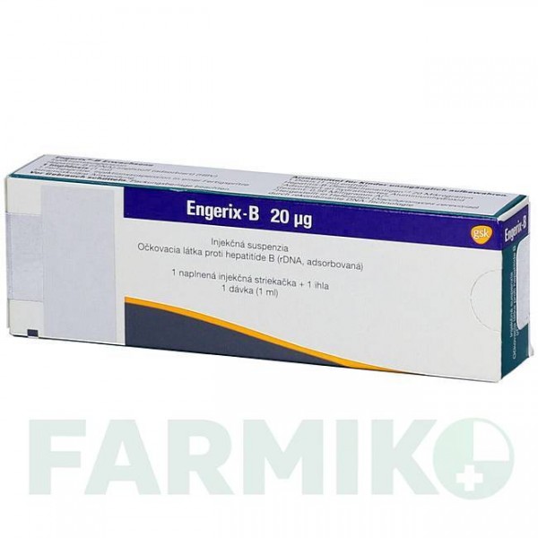 ЕНДЖЕРИКС (ENGERIX) суспензія 10 шт - Гепатит В очищений антиген HAEMATO PHARM