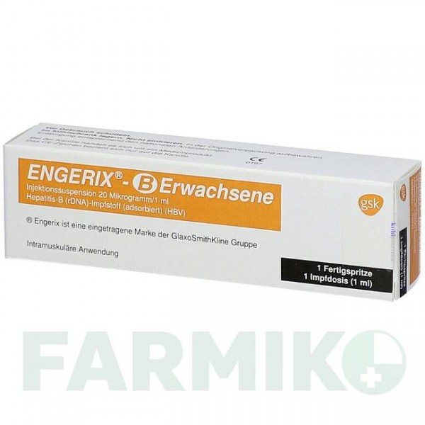 ЭНДЖЕРИКС (ENGERIX) суспензия 10 шт - Гепатит В очищенный антиген KOHLPHARMA