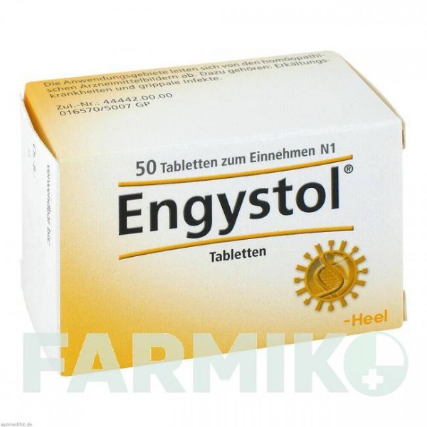 ЕНГІСТОЛ (ENGYSTOL) таблетки 50 шт - Гомеопатія BIOLOGISCHE HEILMITTEL HEEL