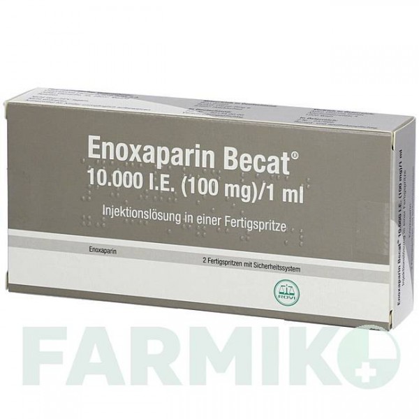 ЭНОКСАПАРИН (ENOXAPARIN) 10000 МЕ 100 мг/мл раствор 2 шт - Эноксапарин ROVI