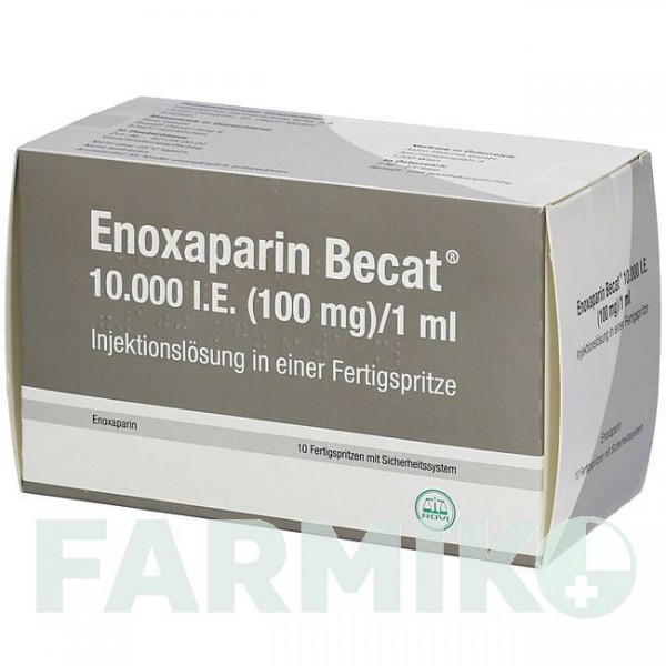 ЕНОКСАПАРИН (ENOXAPARIN) 10000 МО 100 мг/мл розчин 10 шт - Еноксапарин ROVI