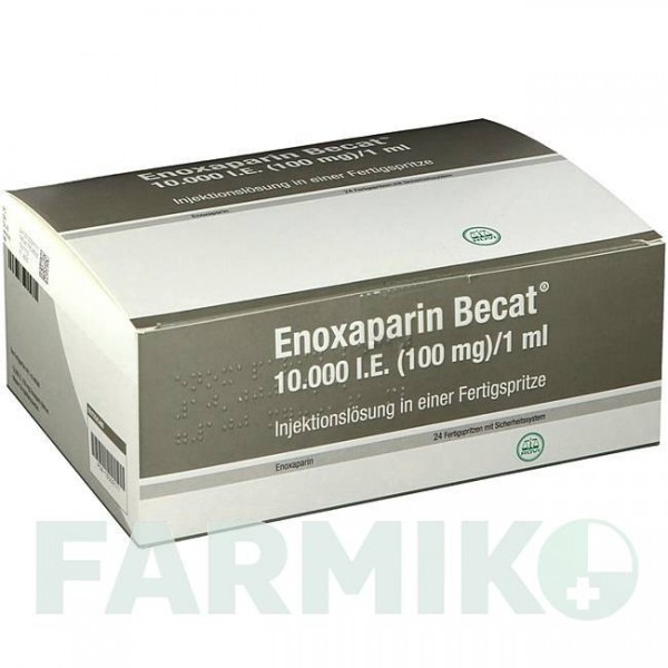 ЕНОКСАПАРИН (ENOXAPARIN) 10000 МО 100 мг/мл розчин 24 шт - Еноксапарин ROVI