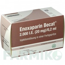 ЭНОКСАПАРИН (ENOXAPARIN) 2000 МЕ 20 мг/0,2 мл раствор 10 шт - Эноксапарин ROVI