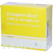 ЕНОКСАПАРИН (ENOXAPARIN) 4000 МО 40 мг/0,4 мл розчин 20 шт - Еноксапарин KOHLPHARMA