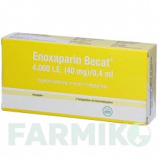 ЭНОКСАПАРИН (ENOXAPARIN) 4000 МЕ 40 мг/0,4 мл раствор 2 шт - Эноксапарин ROVI