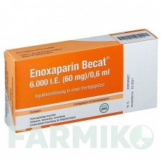 ЕНОКСАПАРИН (ENOXAPARIN) 6000 МО 60 мг/0,6 мл розчин 2 шт - Еноксапарин ROVI