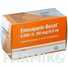 ЕНОКСАПАРИН (ENOXAPARIN) 6000 МО 60 мг/0,6 мл розчин 12 шт - Еноксапарин ROVI