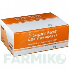 ЕНОКСАПАРИН (ENOXAPARIN) 6000 МО 60 мг/0,6 мл розчин 24 шт - Еноксапарин ROVI