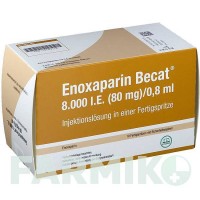ЭНОКСАПАРИН (ENOXAPARIN) 8000 МЕ 80 мг/0,8 мл раствор 20 шт - Эноксапарин ROVI