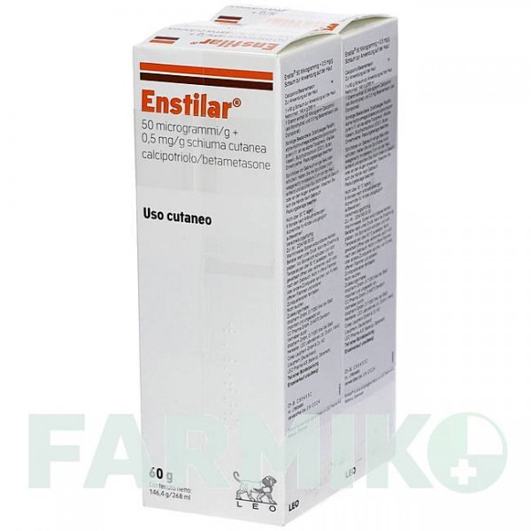 ЭНСТИЛАР (ENSTILAR) 50 мкг/г + 0,5 мг/г пена 2x60 г - Кальципотриол, Бетаметазон DOCPHARM