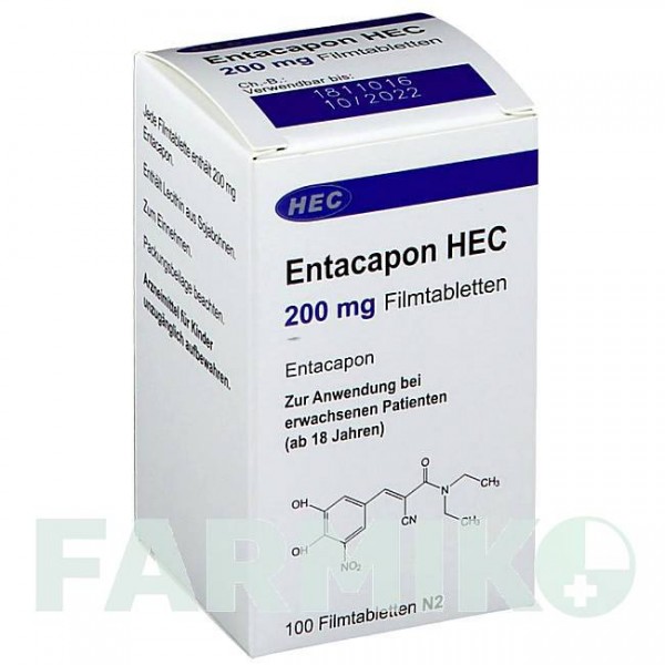 ЭНТАКАПОН (ENTACAPON) 200 мг таблетки 100 шт - Энтакапон HEC PHARM