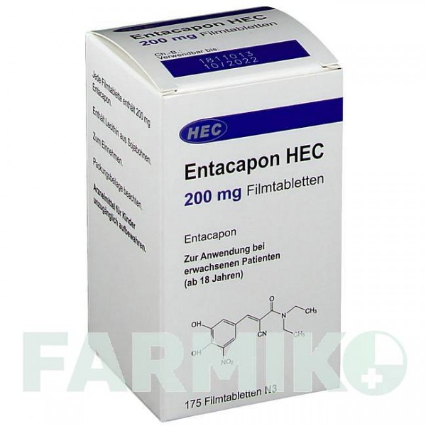 ЭНТАКАПОН (ENTACAPON) 200 мг таблетки 175 шт - Энтакапон HEC PHARM
