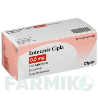 ЭНТЕКАВИР (ENTECAVIR) 0,5 мг таблетки 90 шт - Энтекавир CIPLA