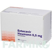 ЭНТЕКАВИР (ENTECAVIR) 0,5 мг таблетки 90 шт - Энтекавир HEUNET PHARMA