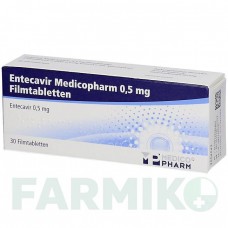 ЭНТЕКАВИР (ENTECAVIR) 0,5 мг таблетки 30 шт - Энтекавир MEDICOPHARM
