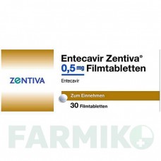 ЭНТЕКАВИР (ENTECAVIR) 0,5 мг таблетки 30 шт - Энтекавир ZENTIVA