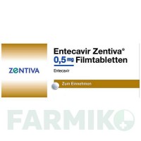 ЭНТЕКАВИР (ENTECAVIR) 0,5 мг таблетки 90 шт - Энтекавир ZENTIVA
