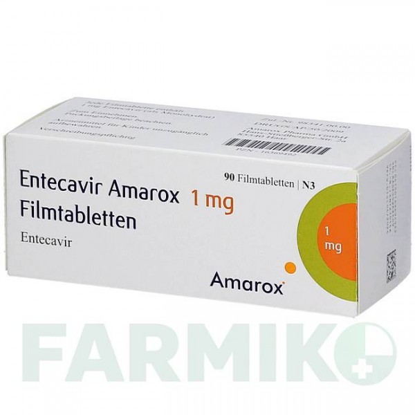 ЭНТЕКАВИР (ENTECAVIR) 1 мг таблетки 30 шт - Энтекавир AMAROX PHARMA